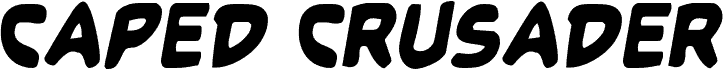 Preview of the Caped Crusader Condensed SemIt font