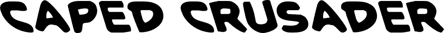 Preview of the Caped Crusader Leftalic font