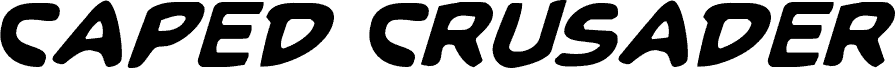 Preview of the Caped Crusader Light Italic font
