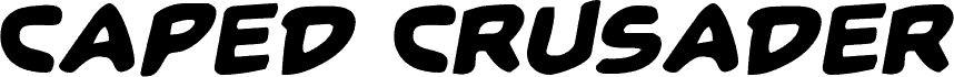 Preview of the Caped Crusader Rotalic font