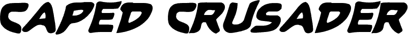 Preview of the Caped Crusader Spiked Italic font