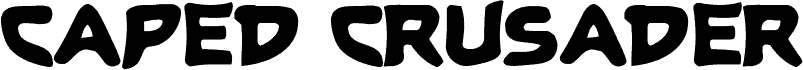 Preview of the Caped Crusader Spiked font