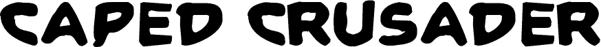 Preview of the Caped Crusader Warped font