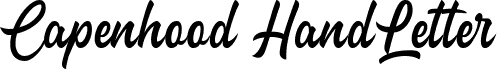 Capenhood HandLetter Free Font Regular