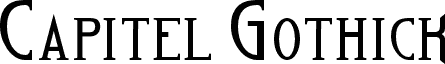 Capitel Gothick Regular