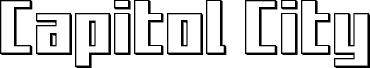 Capitol City 3D Straight Schriftart