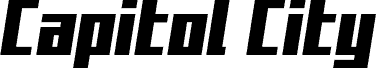 Capitol City Bold Semi-Straigh Schriftart