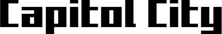 Capitol City Expanded Straight Schriftart