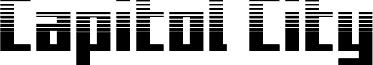 Capitol City Halftone Straight Schriftart