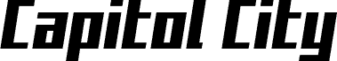 Capitol City Semi-Straight Schriftart