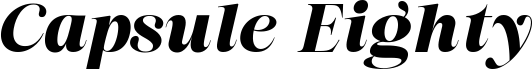 Capsule Eighty Italic