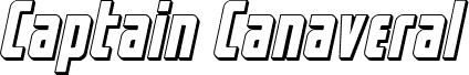 Captain Canaveral 3D Italic