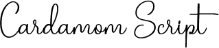 Cardamom Script Regular
