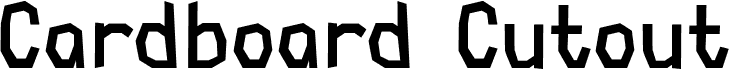 Cardboard Cutout