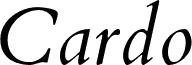 Cardo Italic