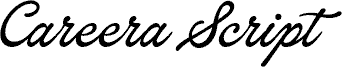 Anteprima del carattere Careera Script PERSONAL USE Regular