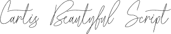 Cartis Beautyful Script