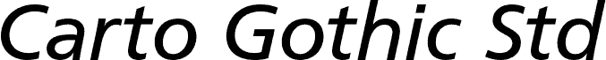 CartoGothicStd-Italic