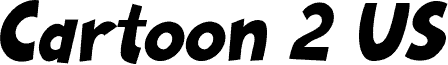 Cartoon 2 US Italic font