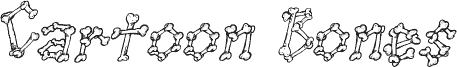 Cartoon Bones Italic шрифт