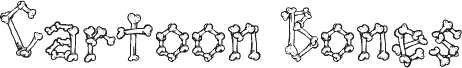 Cartoon Bones Regular шрифт