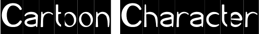 Vorschau der Schriftart Cartoon Character-Inverse