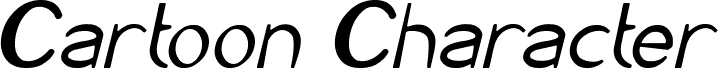Vorschau der Schriftart Cartoon Character Italic