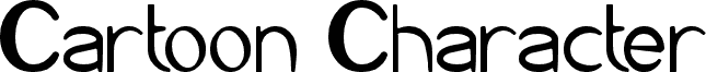 Vorschau der Schriftart Cartoon Character