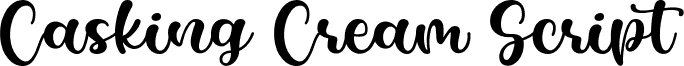 Casking Cream Script