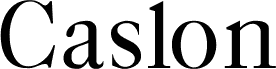 Caslon-Bold