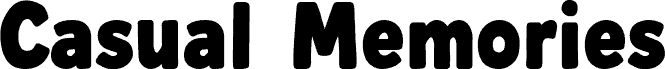 Casual Memories Bold шрифт