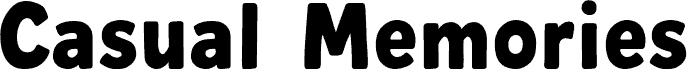Casual Memories шрифт