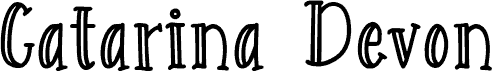 Catarina Devon Demo Version písmo