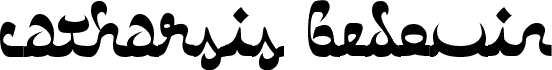 Preview of the Catharsis Bedouin font