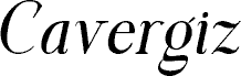 Cavergiz Italic шрифт