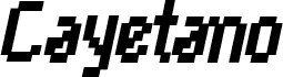 Cayetano Bold Italic