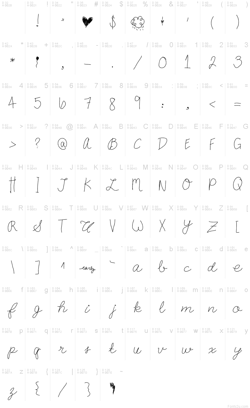 carly cursive font | Fonts2u.com