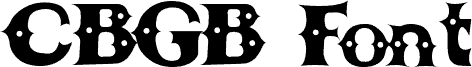 Vorschau der Schriftart CBGBFont