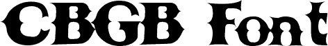 Vorschau der Schriftart CBGBFontSolid
