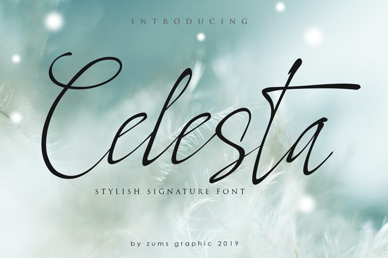 Celesta الخط