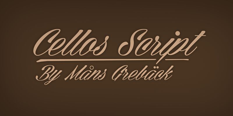 Cellos Script Carattere