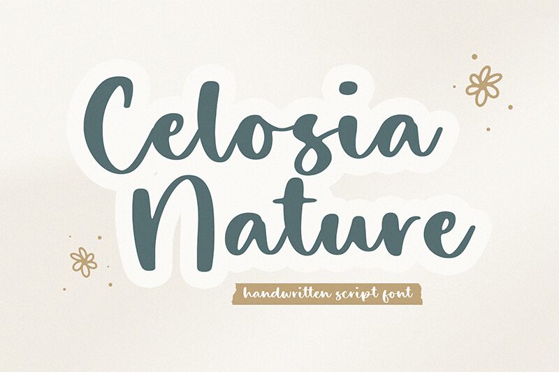Celosia Nature Schriftart