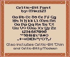 Celtic-Bit Czcionka