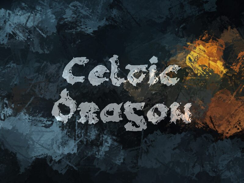 c Celtic Dragon Czcionka