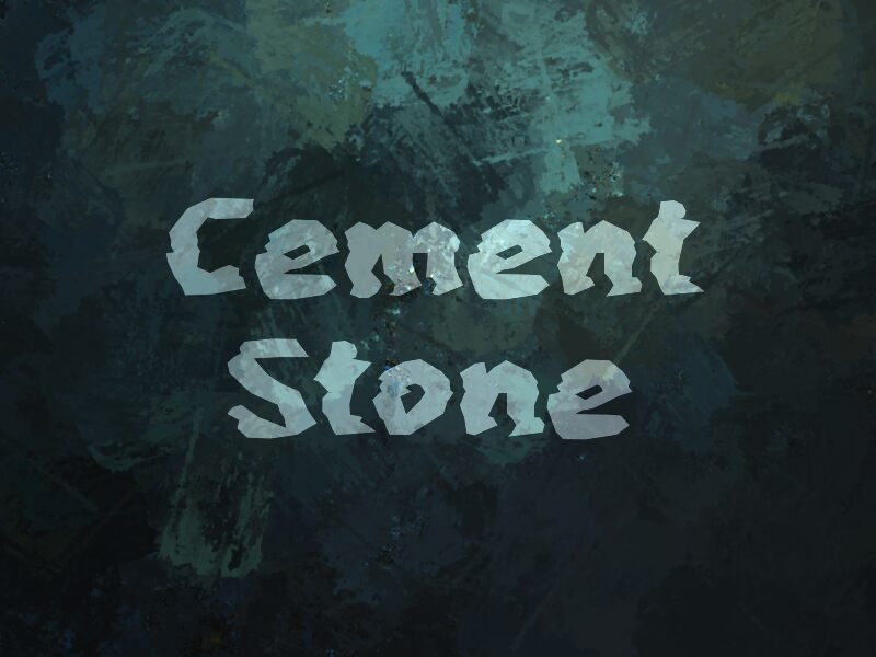 c Cement Stone Czcionka