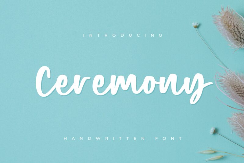 Ceremony Schriftart
