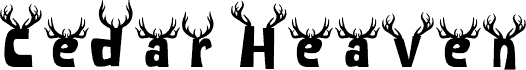 Cedar Heaven Antler font