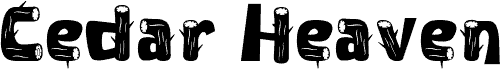 Cedar Heaven Wood font