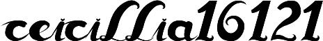 Preview of the ceicillia16121 Regular font