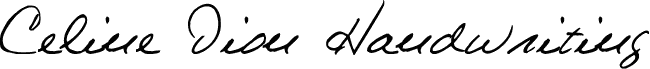 Celine Dion Handwriting